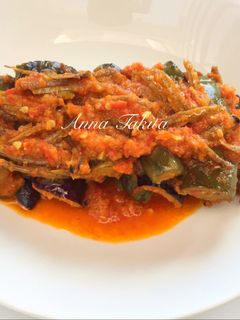Foto resep Terong Balado Teri Asin