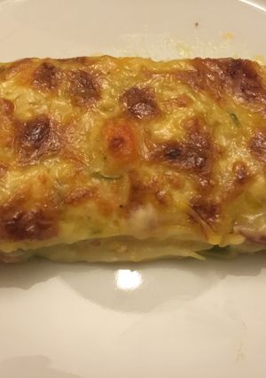 Foto principal de Lasaña de verduras y salmón ahumado "muy saludable"