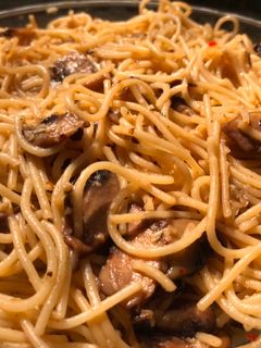 Foto resep Garlic Butter Mushroom Spaghetti