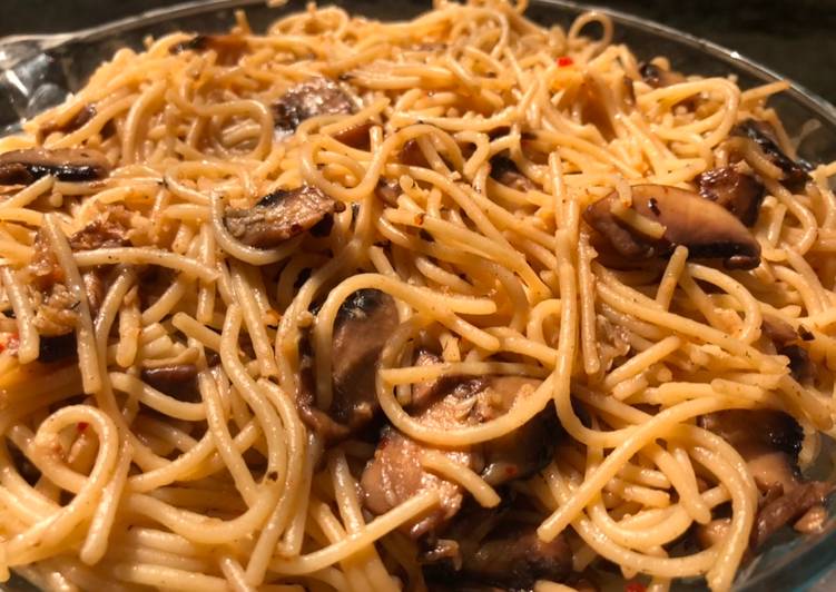 Bagaimana Membuat Garlic Butter Mushroom Spaghetti yang Bisa Manjain Lidah