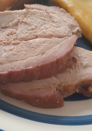 Una foto de Pernil para cena de Navidad