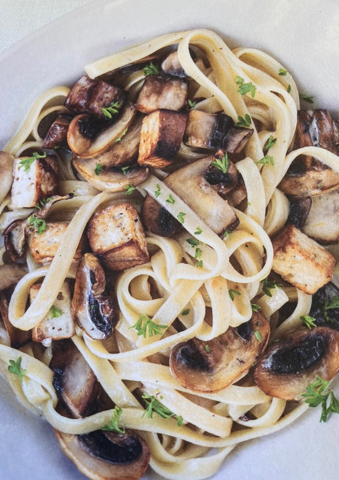 Una foto de Tagliatelle en salsa de Shiitake