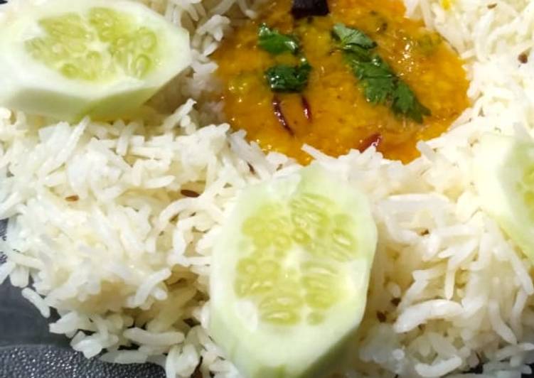 Simple Way to Prepare Award-winning Zeera rice with Tadka Dal