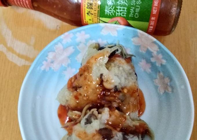 紅豆干貝香菇肉粽 食譜成品照片