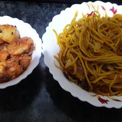 Nepali aaloodum thuppa A picture of Nepali aaloodum thuppa.
