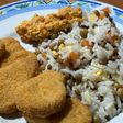 Ensalada Primavera Con lentejas, Arroz Y Nuggets 🍚🥕