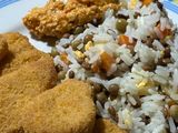 Ensalada Primavera Con lentejas, Arroz Y Nuggets 🍚🥕