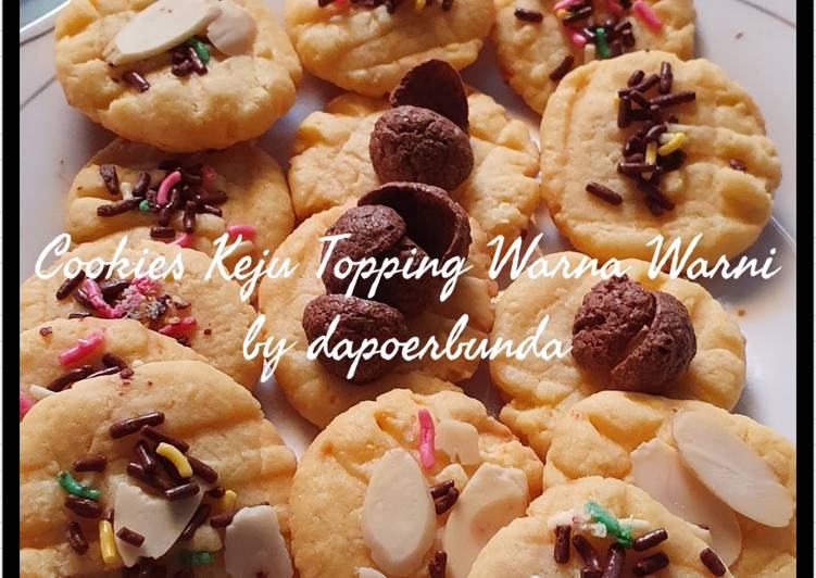 Resep Cookies Keju Topping Warna Warni yang Lezat