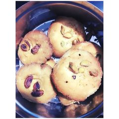 A picture of Nankhatai- Basic Indian Cookies.