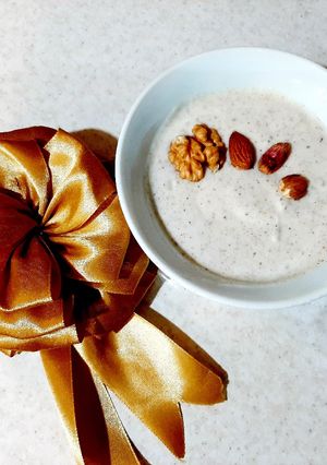 عکسی از دستور ماست با پودر چهار مغز 🌰