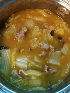 蔬菜肉羹南瓜濃湯 的食譜成品照片