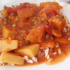 A picture of Guiso de verduras SIN CARNE💚.