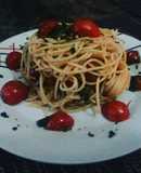 Tallarines con cherrys a la provenzal