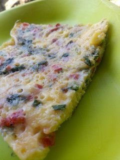A picture of Tomato 🍅 and cheese omelette.