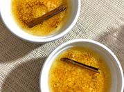 Una foto de crema catalana maizena
