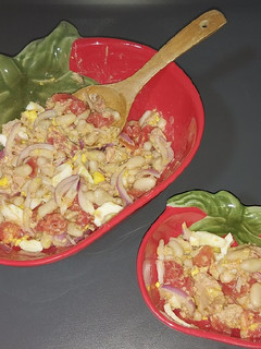 Una foto de Ensalada de judías blancas