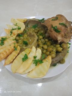 صورة لوصفة بازيلاء بالقرنون (مرق ابيض)