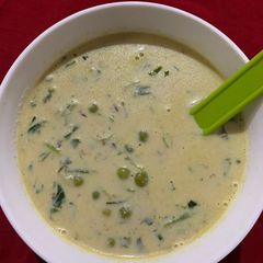 A picture of Methi malai mutter.