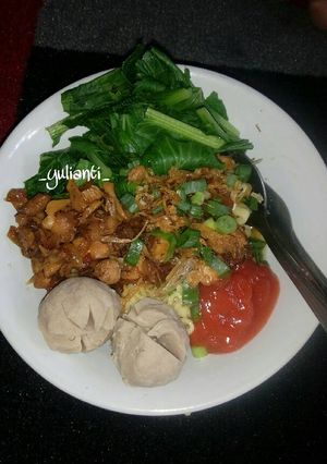Foto resep Mie Ayam Bakso bumbu simpel