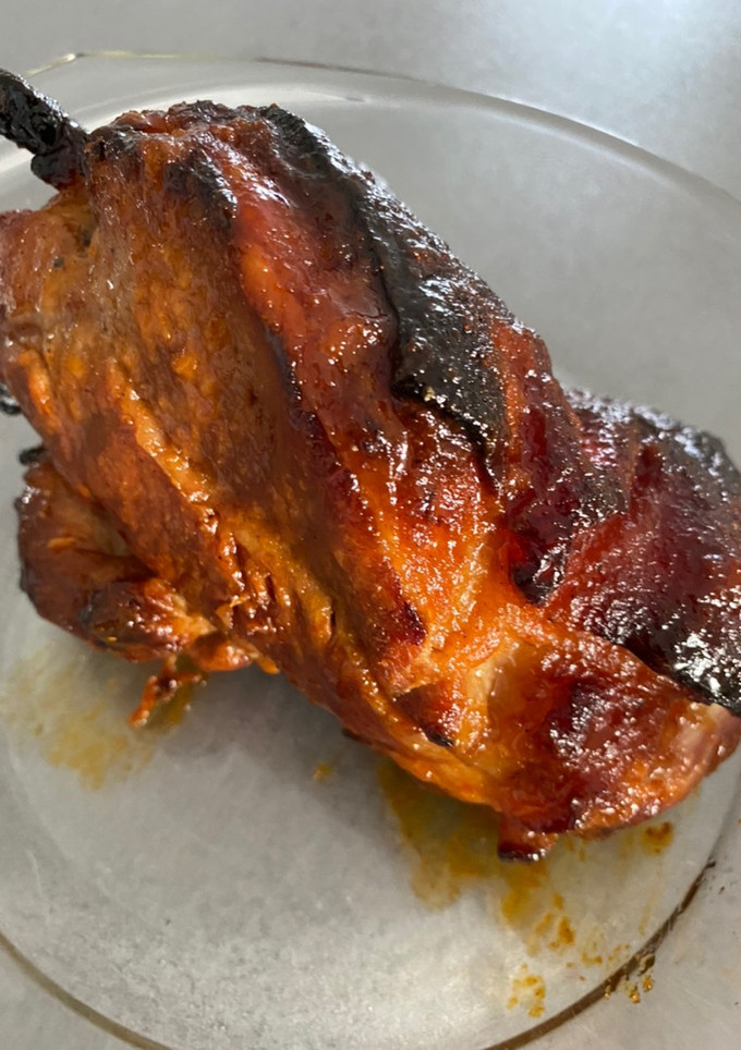 Mézes-fokhagymás csülök recept fotója
