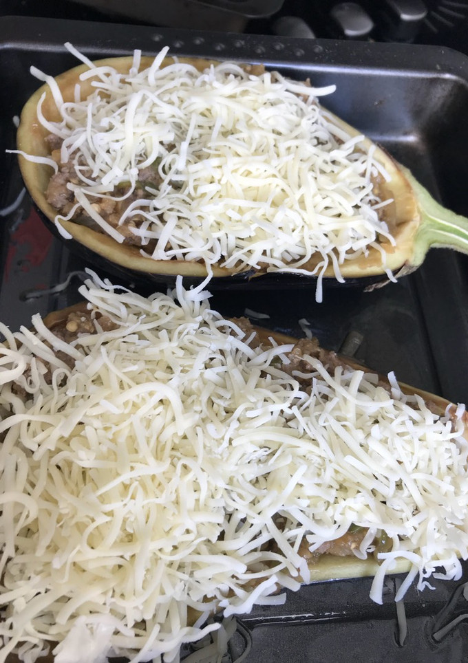 Una foto de Berenjena rellena
