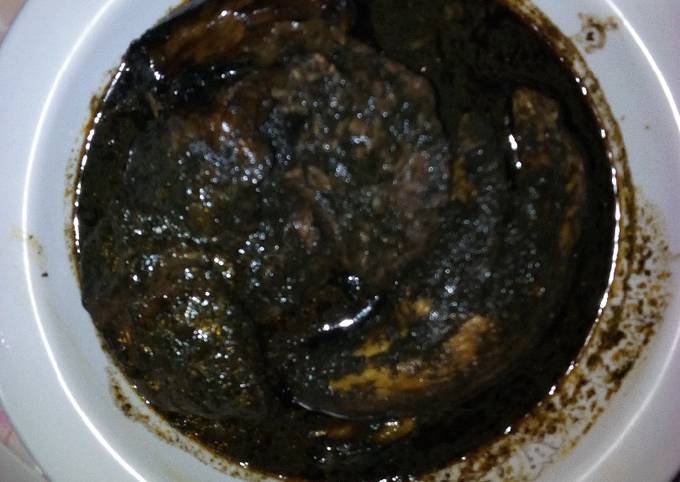 Black Soup Recipe By Lydia Omo Abujamom Cookpad