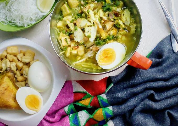 Resep MieSo + tahu Goreng (Mie Soto), Enak Banget