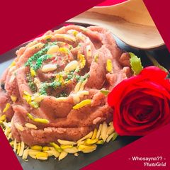 A picture of Whosayna’s Badaami Sooji Halwa.