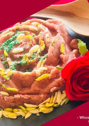 A picture of Whosayna’s Badaami Sooji Halwa.