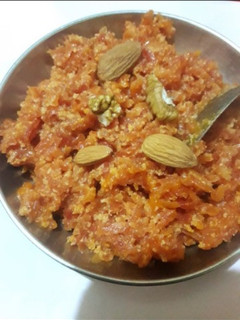 A picture of Gajar ka halwa.