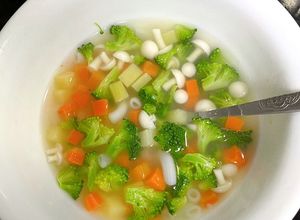 Hình của món Súp rau củ (vegatable soup).