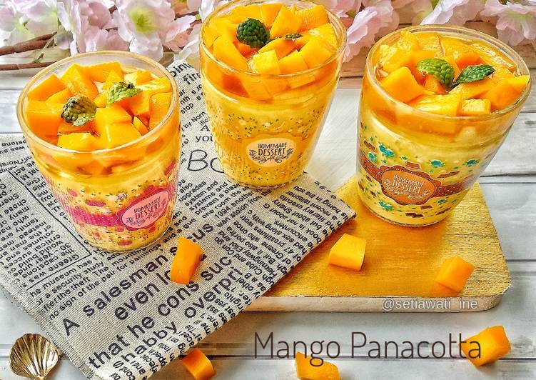 Cara Membuat Mango Panacotta Untuk Pemula!