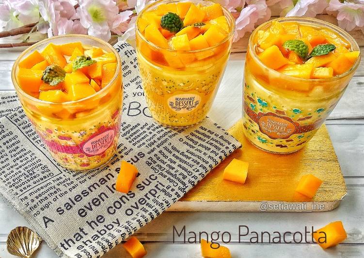 Cara Memasak Mango Panacotta Kekinian