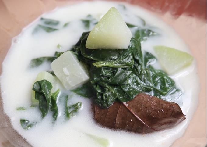 Jangan bobor bayam & labu siam