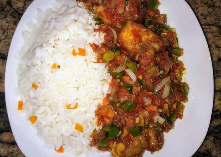 Recipe of Quick Boiled rice and vegetable stew