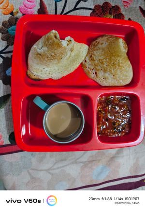 विक१ चिला के साथ चाय। रेसिपी मुख्य फोटो