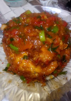 Foto resep Telor ceplok balado