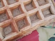 Una foto de waffles de proteina