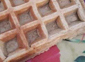 Una foto de Waffles proteicos