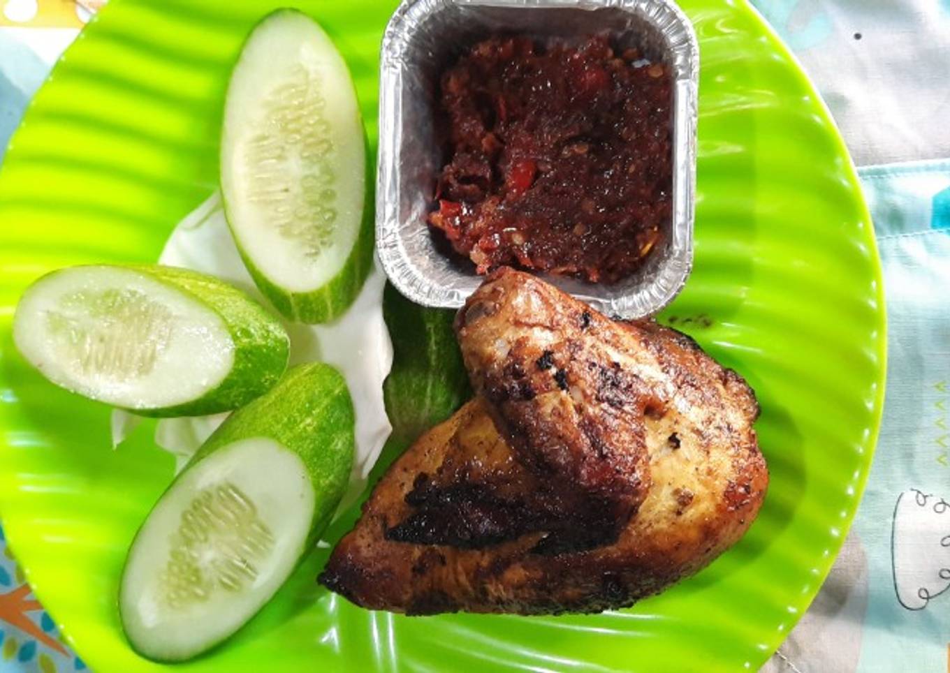 Ayam bakar simple teflon