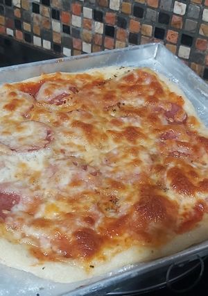 Foto resep Pizza Pepperoni Sourdough