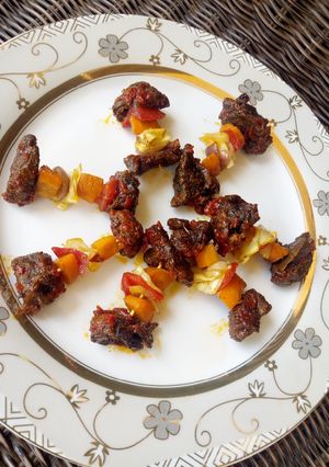A picture of Stick meat with twist.