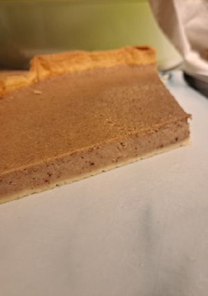Une photo de Flan banane datte