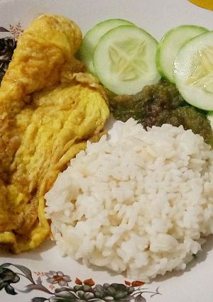 Foto resep Nasi Telur Sambal Ijo