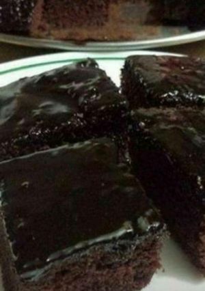 صورة لوصفة كيكة شوكلاتة هشة