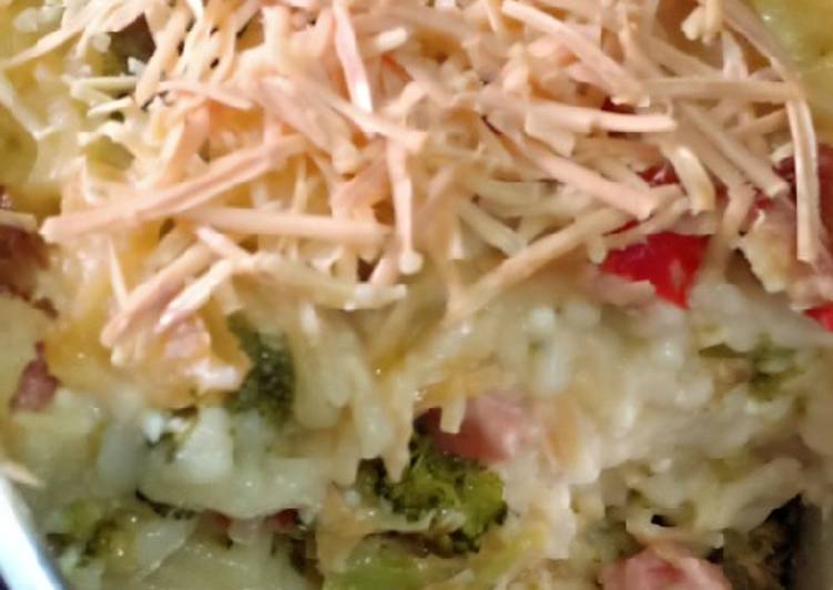 Cara Gampang Membuat Makaroni keju brokoli(eggless), Lezat Sekali