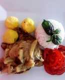 Chuletas de cerdo con alcachofas (artichokes)
