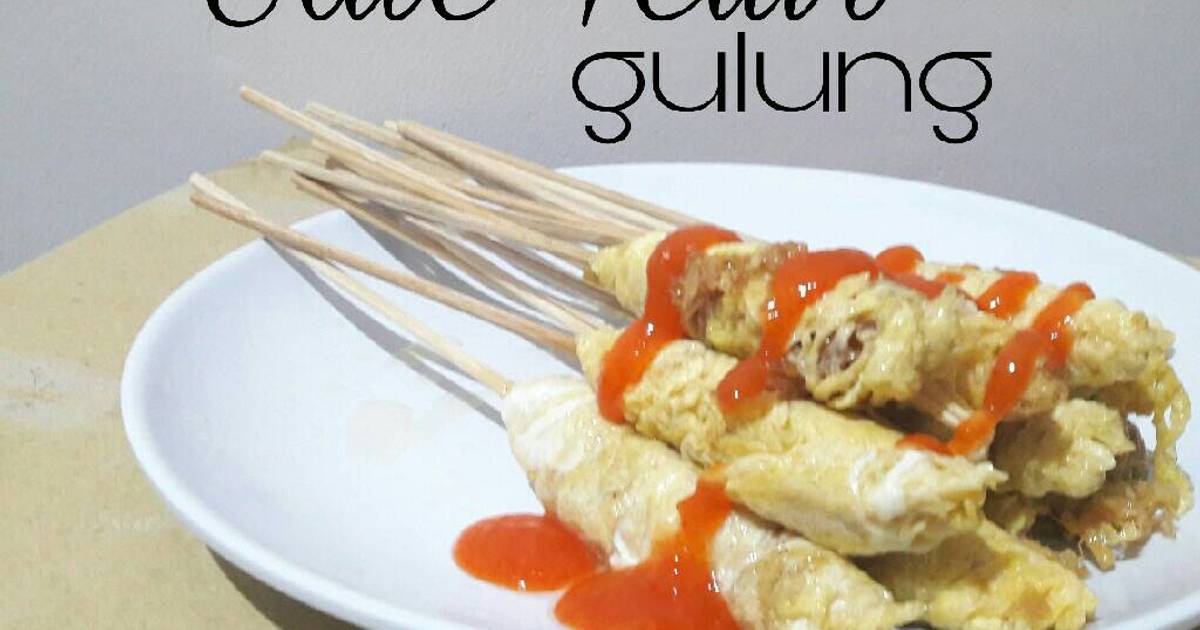 Resep Sate Telur Gulung Jajanan Sd Oleh Azka Bella Cookpad