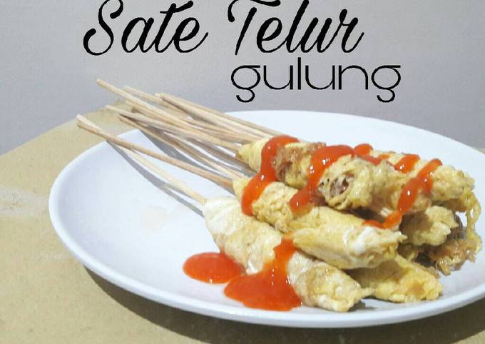 Resep Sate Telur Gulung Jajanan Sd Oleh Azka Bella Cookpad