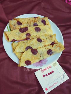 পোলকা ডট বা টিপ দেওয়া পাটিসাপ্টা(polka dot ba tip deowa patisapta recipe in Bengali) রেসিপির প্রধান ছবি